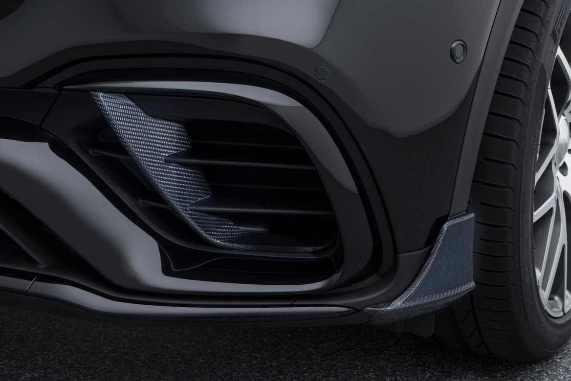 Front bumper inserts Brabus Carbon for Mercedes GLС AMG X253 AMG GLC 63