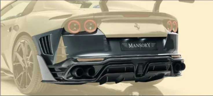 Rear kit 812 GTS Mansory Carbon for Ferrari 812 Stallone  V2