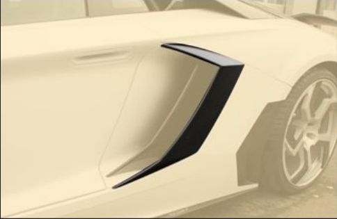 Designed big air intake for replacement Mansory Carbon for Lamborghini Aventador