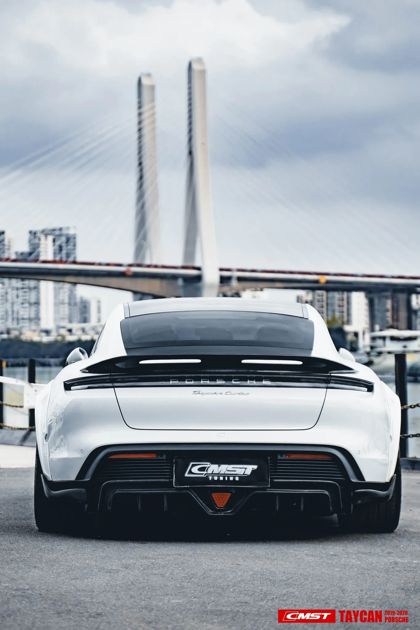 Check our price and buy CMST Carbon Fiber Body Kit set Style for Porsche Taycan Turbo & Turbo S