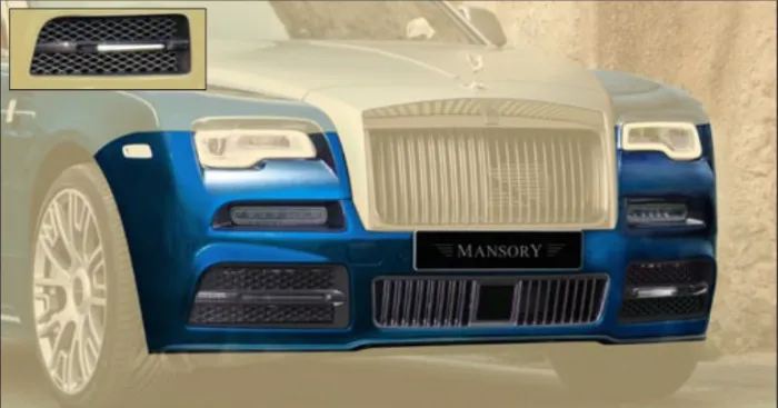 Front bumper - slim DRL Mansory Carbon for Rolls-Royce Dawn