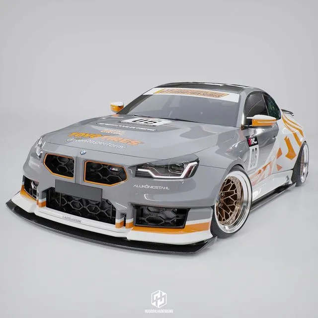 BMW M2 G87 Custom Wide Body Kit by Hugo Silva