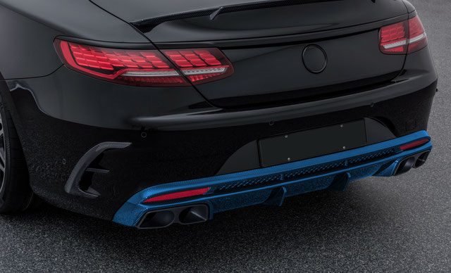 Rear diffuser Forged Carbon for Mercedes S-class Coupe C217 Restyling 