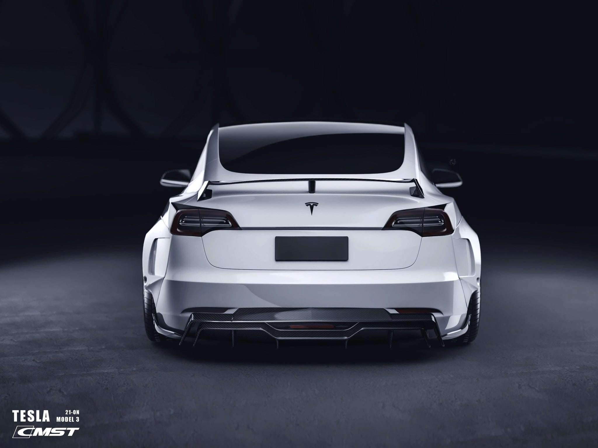 Check our price and buy CMST Carbon Fiber Body Kit set for Tesla Model 3!