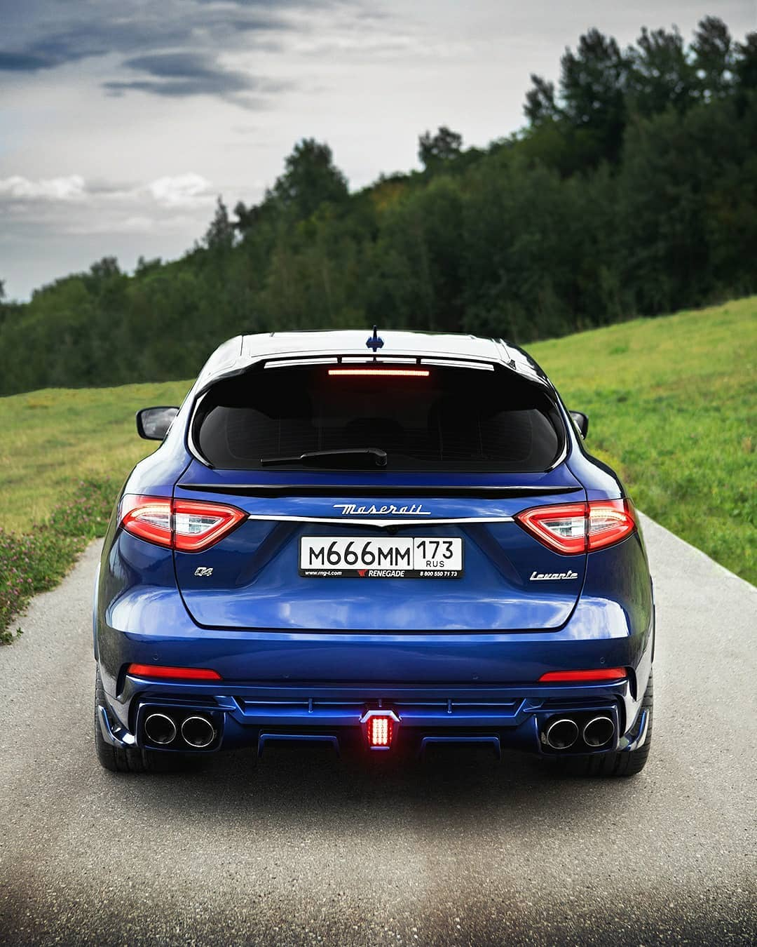 Rear bumper diffuser Renegade Design for Maserati Levante