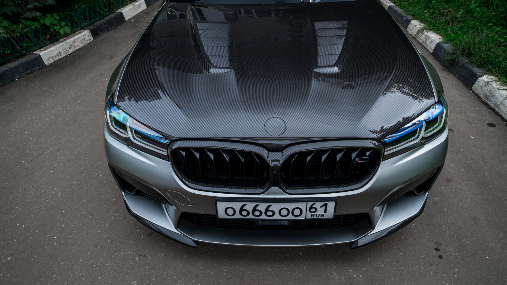 Front bumper lip M Performance Lite Carbon for BMW M5 F90 LCI Restyling