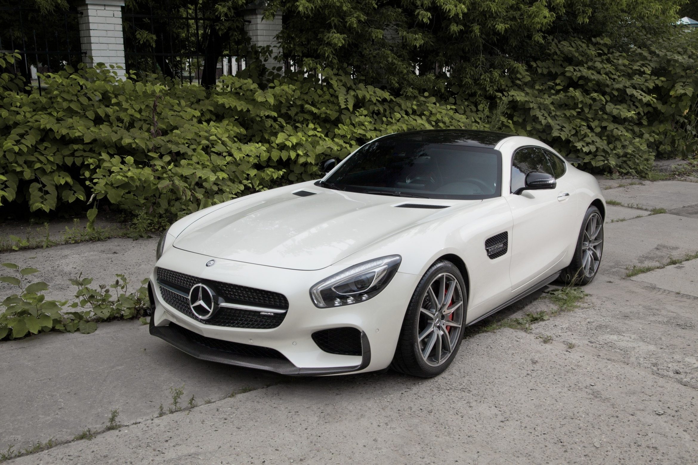 Front bumper lip Carbon for Mercedes AMG GT Coupe