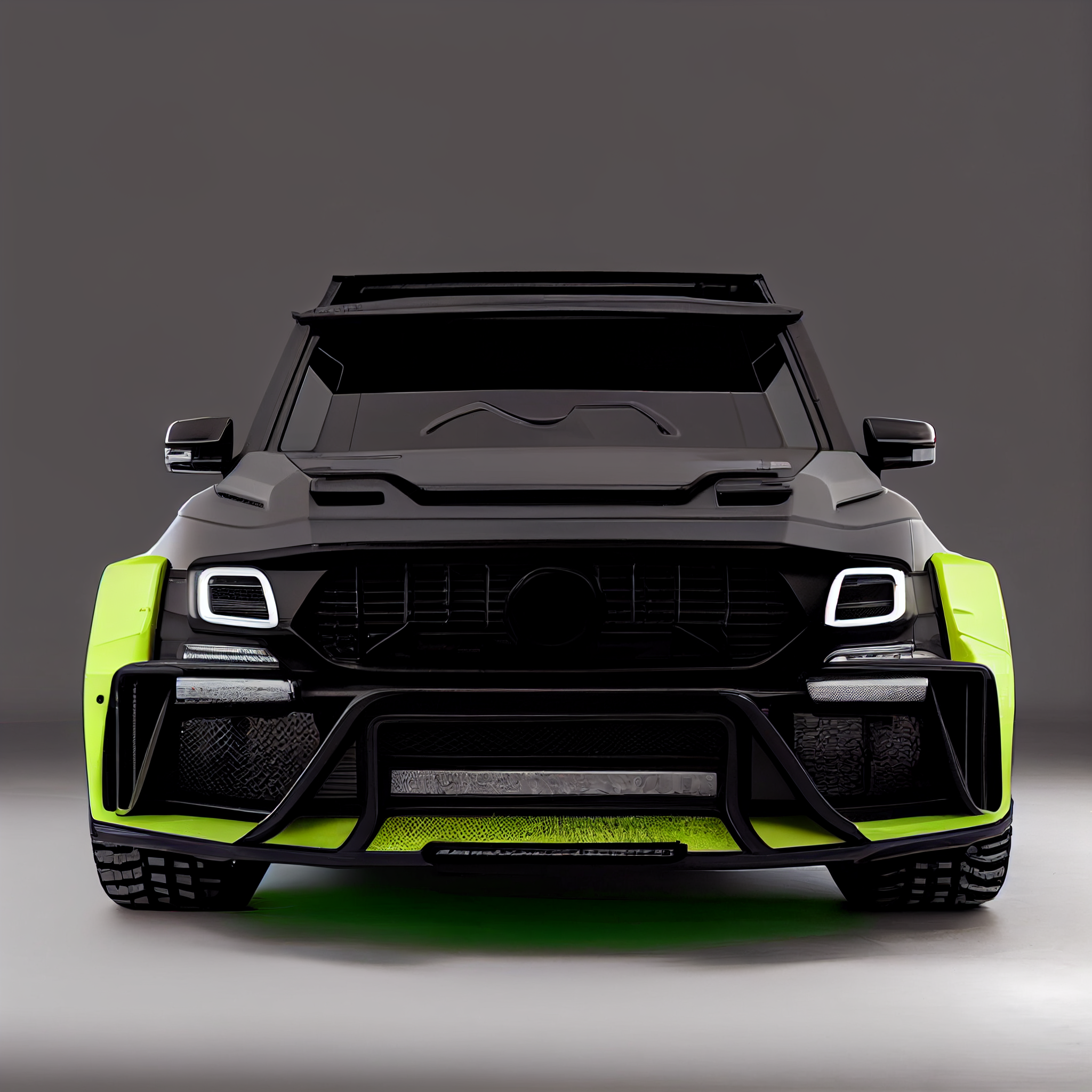 AI Custom Design Wide Body Front Bumper for Mercedes-Benz G-class W463 AMG 63 Ver3.2