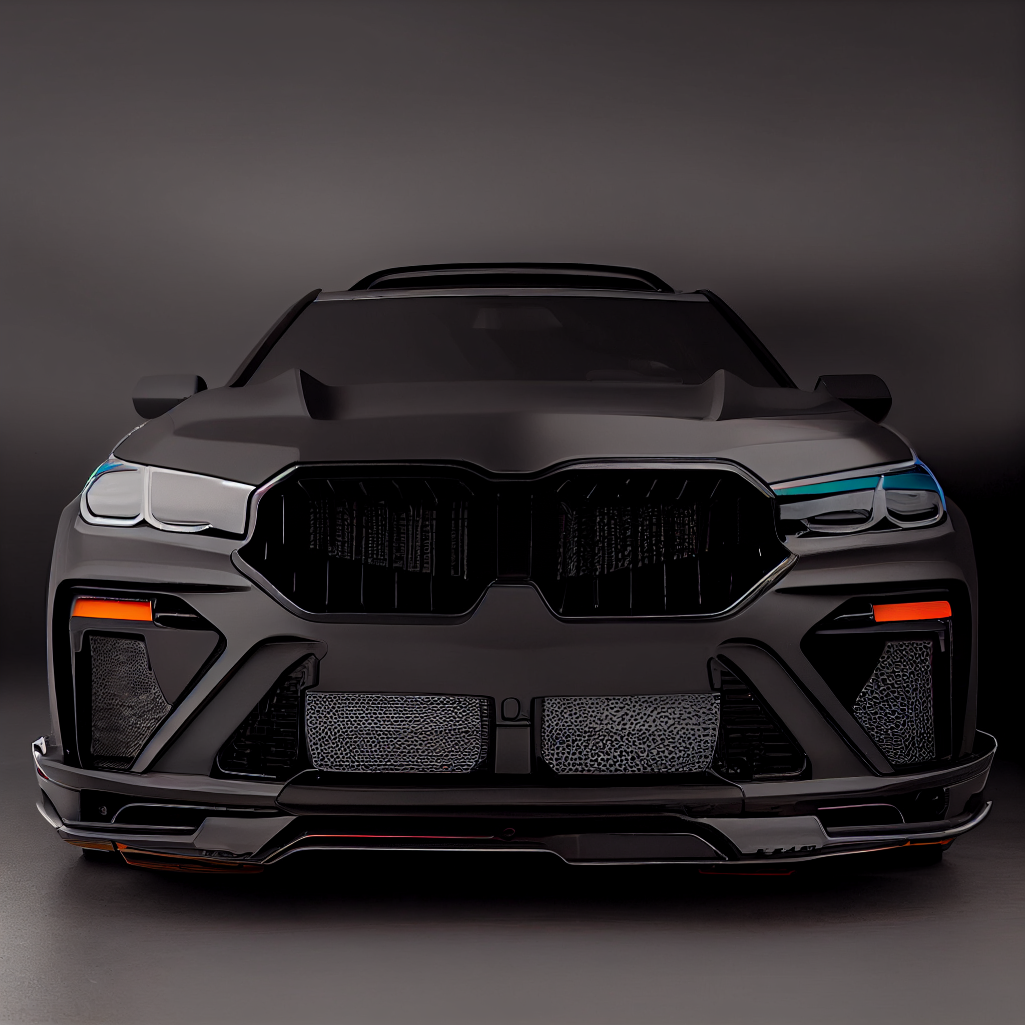 AI Custom Design Wide Body Front Bumper for BMW X7 LCI Ver2.1