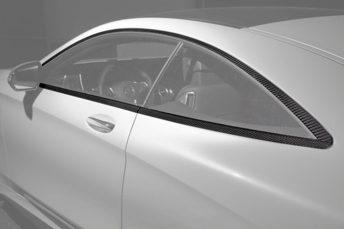 Edging around the side windows (6 parts) carbon for Mercedes S-class Coupe C217 AMG S63