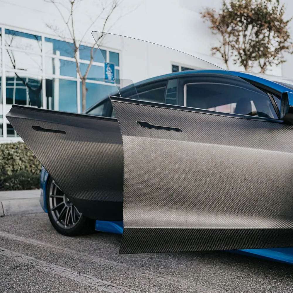 Check price and buy Unplugged Performance Carbon Fiber Body kit Set for Tesla Model 3