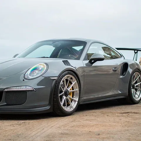 Nardo Gray Porsche 911 GT3 RS on ADV.1 ADV5.2 M.V2 Advanced Series Forged Wheels