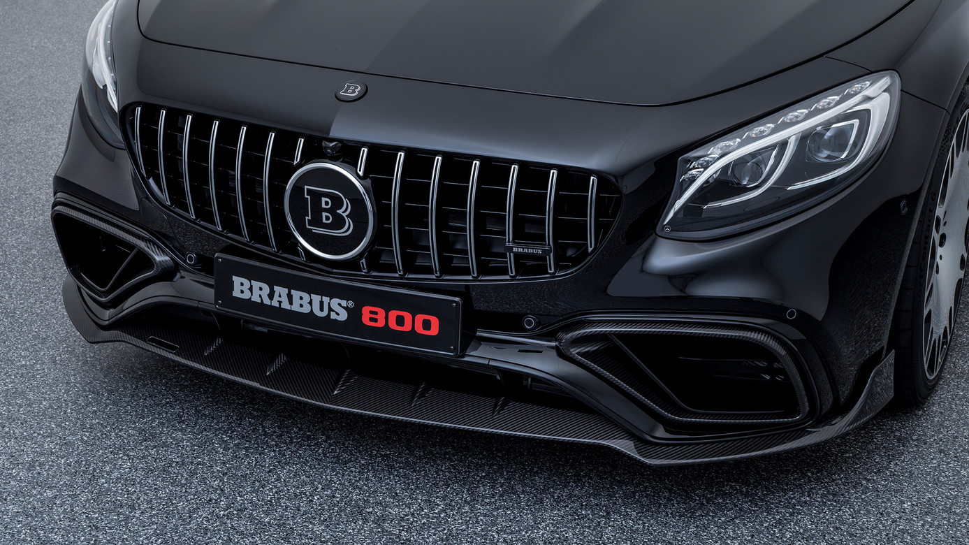 Front spoiler lip Brabus carbon for Mercedes S-class AMG A 217 AMG S 63