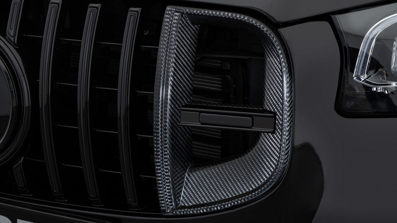 Front grille inserts BS Style Carbon for Mercedes-Benz GLS 800 AMG X167 AMG GLS 63