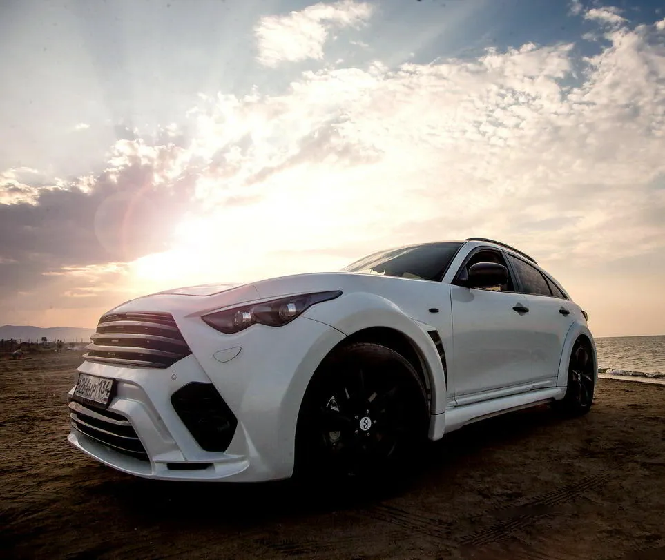 Side skirts splitters Renegade Design for Infiniti QX70 FX S51