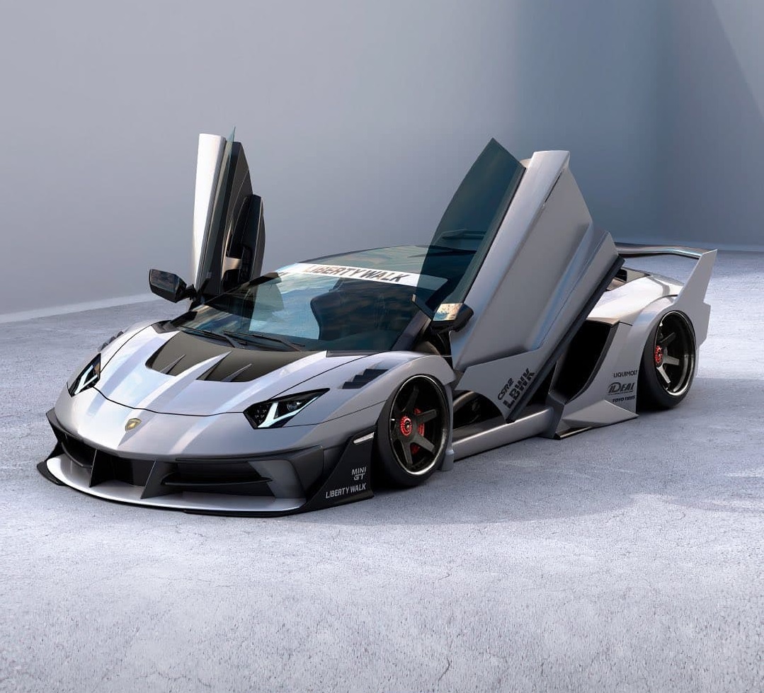Liberty Walk body kit for Lamborghini Aventador GT EVO Køb med levering ...