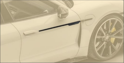 Door stripe Mansory Carbon for Porsche Taycan