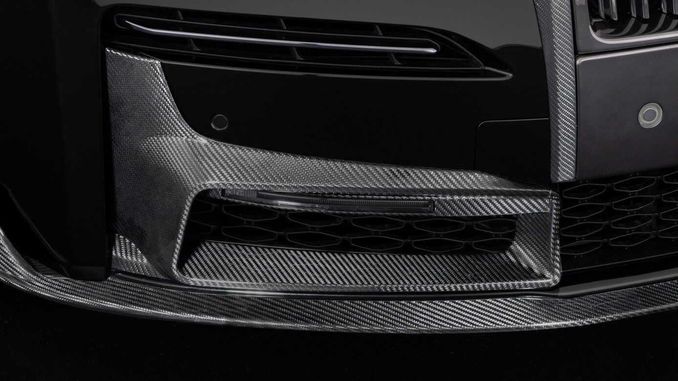 Front attachments glossy Brabus Carbon for Rolls-Royce Ghost