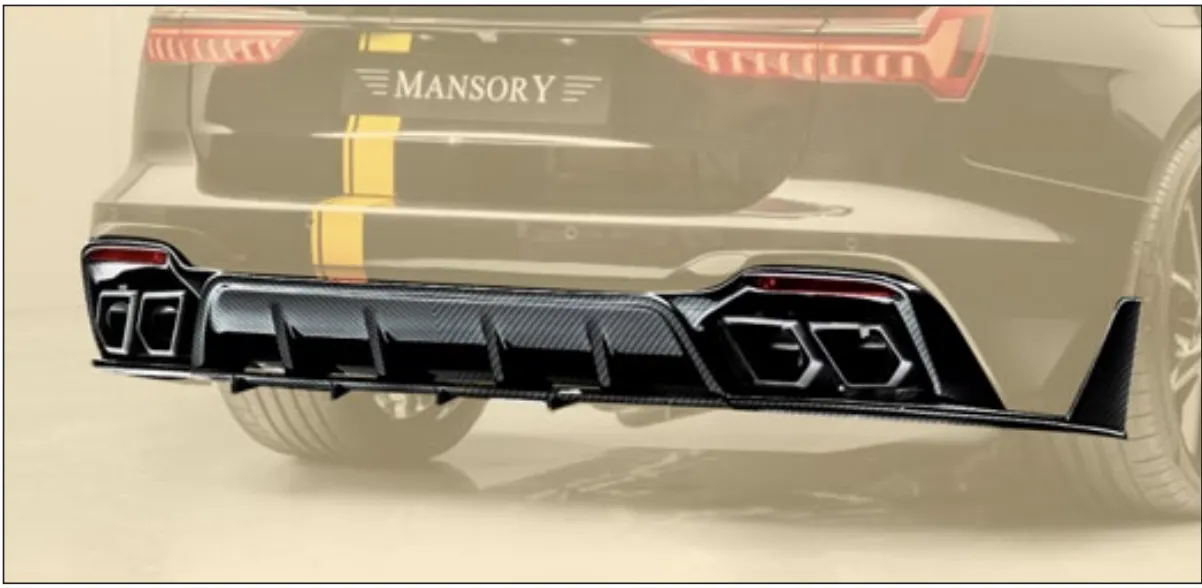 check price and buy Mansory RS6 carbon diffuser