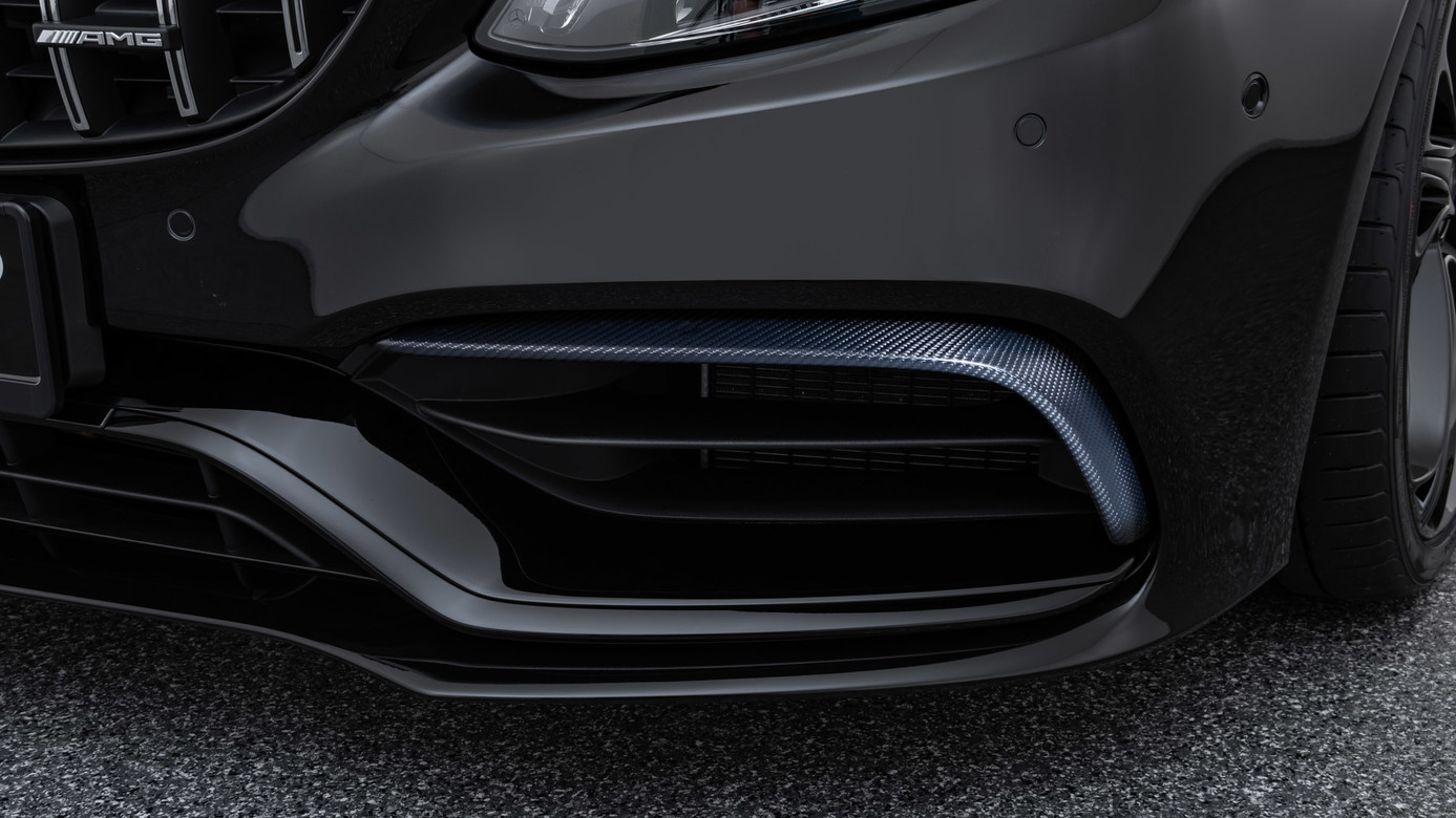 Front bumper insert Brabus carbon for Mercedes C-class W 205 AMG C 63 from 07/2018