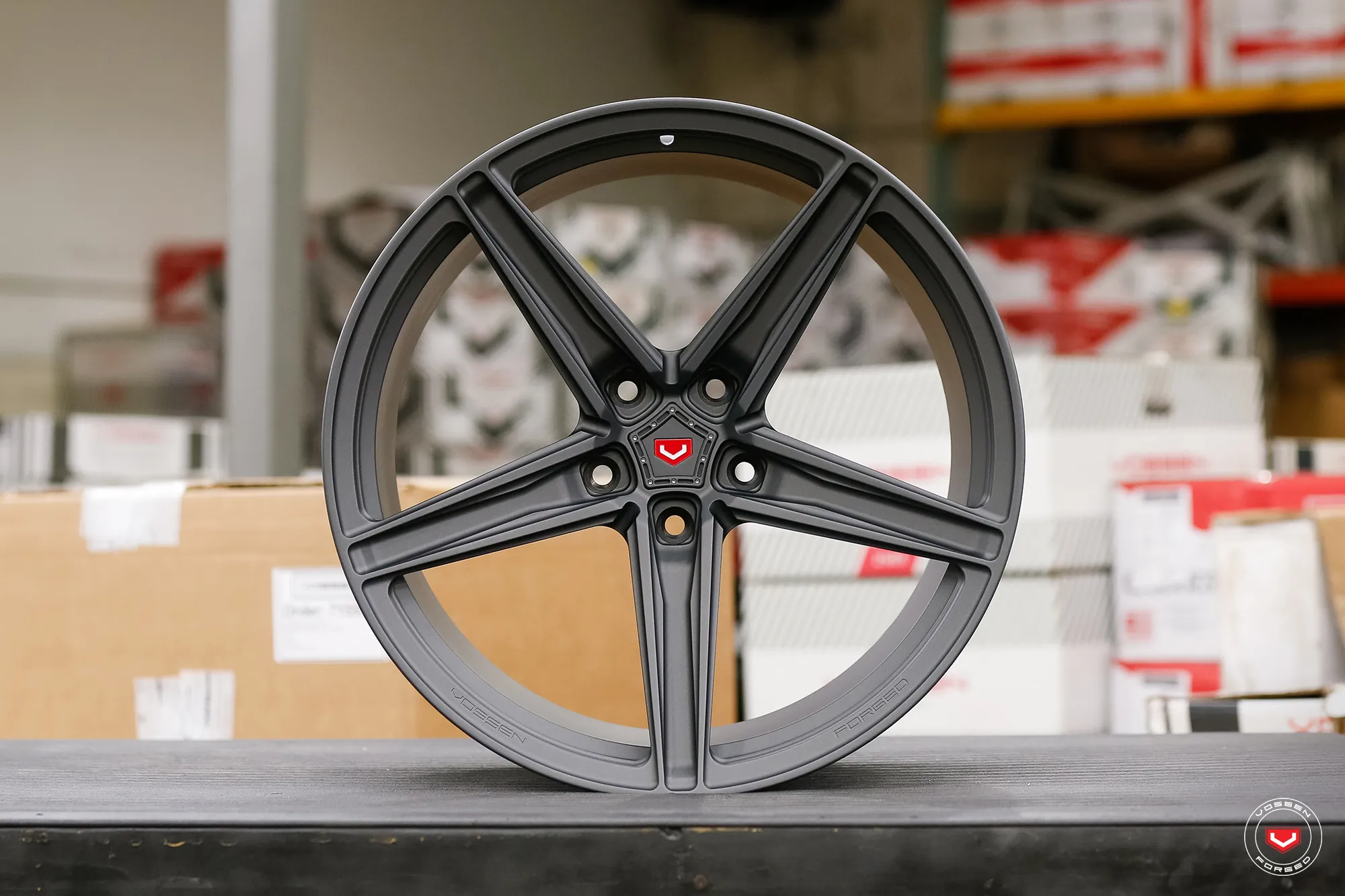 Vossen M X5 forged wheel — finish detail