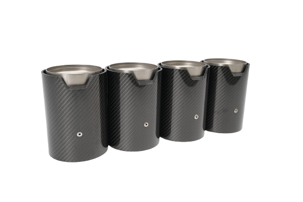 Titanium + carbon exhaust tips for BMW M8 Coupe F91/F92/F93