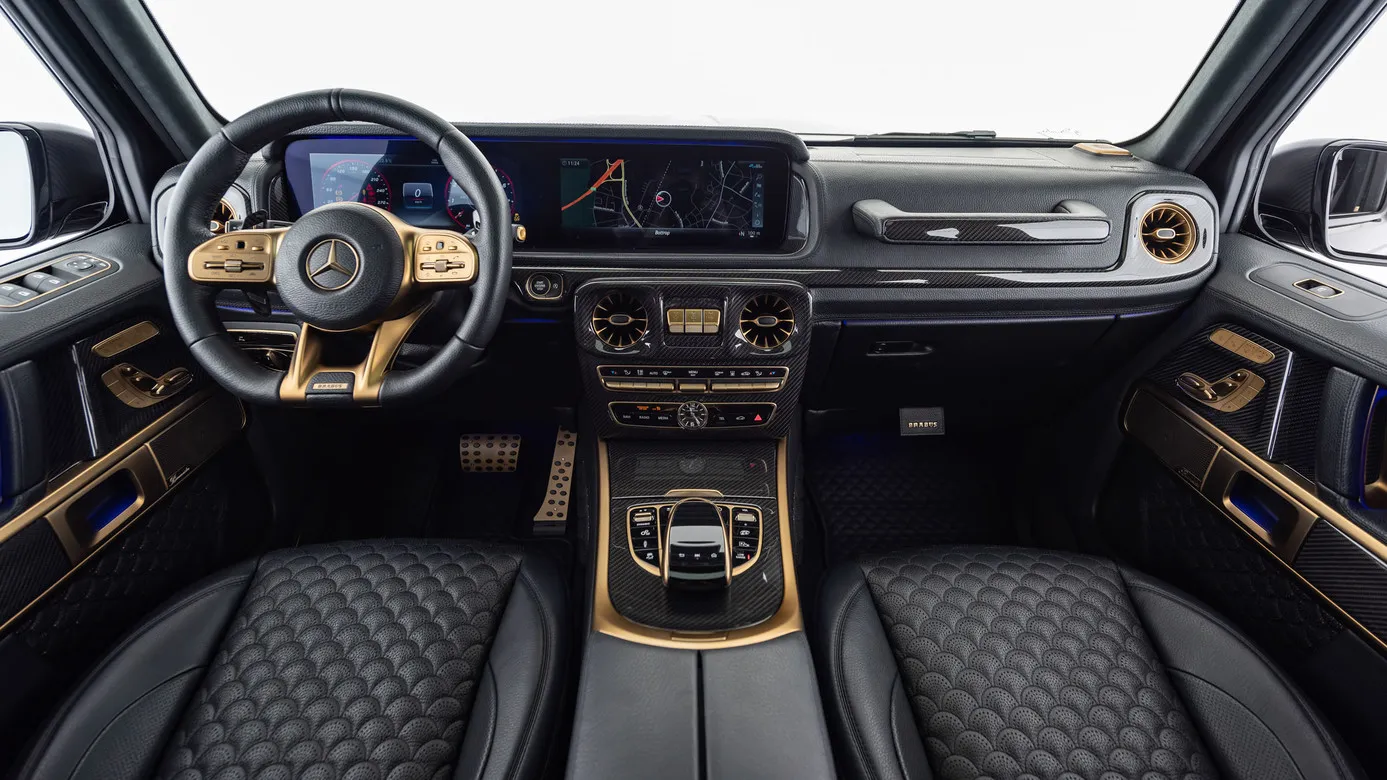 Brabus Black & Gold style interior for Mercedes G-class W463A AMG G 63