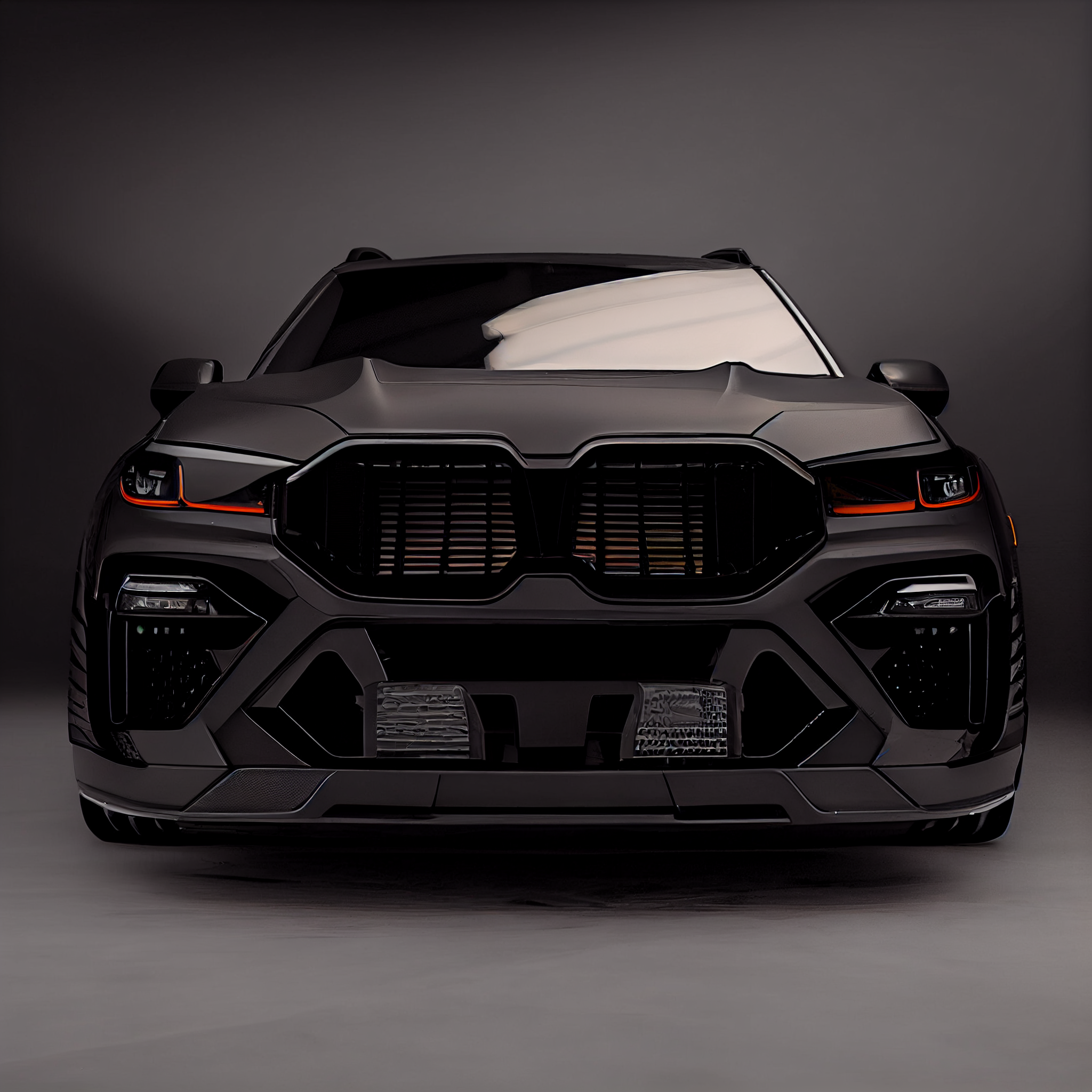 AI Custom Design Wide Body Front Bumper for BMW X7 LCI Ver2.1