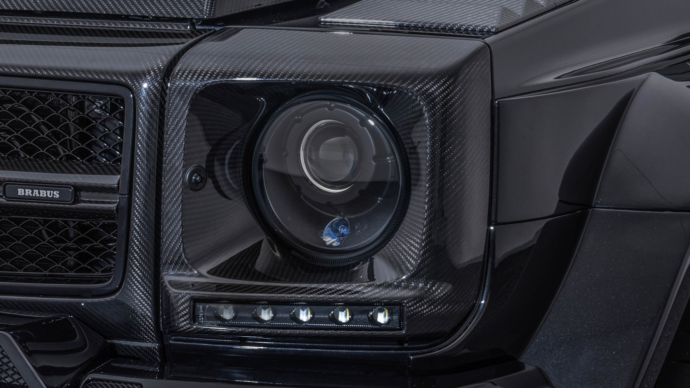 Headlight covers carbon Brabus Carbon for Mercedes G-class W463 G 500 4X4²