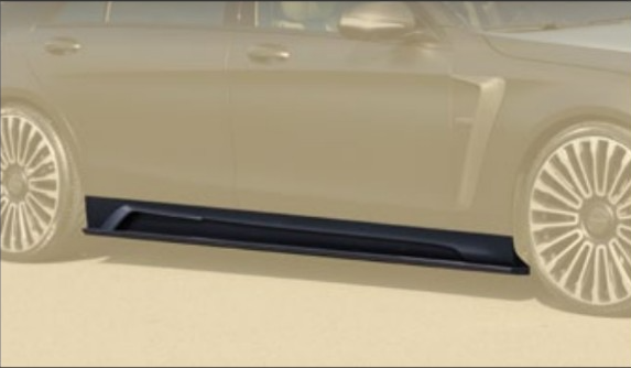Side skirts Long version Mansory Carbon for Mercedes S-class W222 Restyling AMG S63 facelift