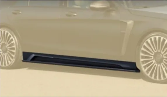 Side skirts Long version Mansory Carbon for Mercedes S-class W222 Restyling AMG S63 facelift