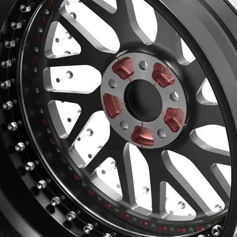 ESR 3-Piece Forged Wheel — back-pad weight reduction pocketing detail