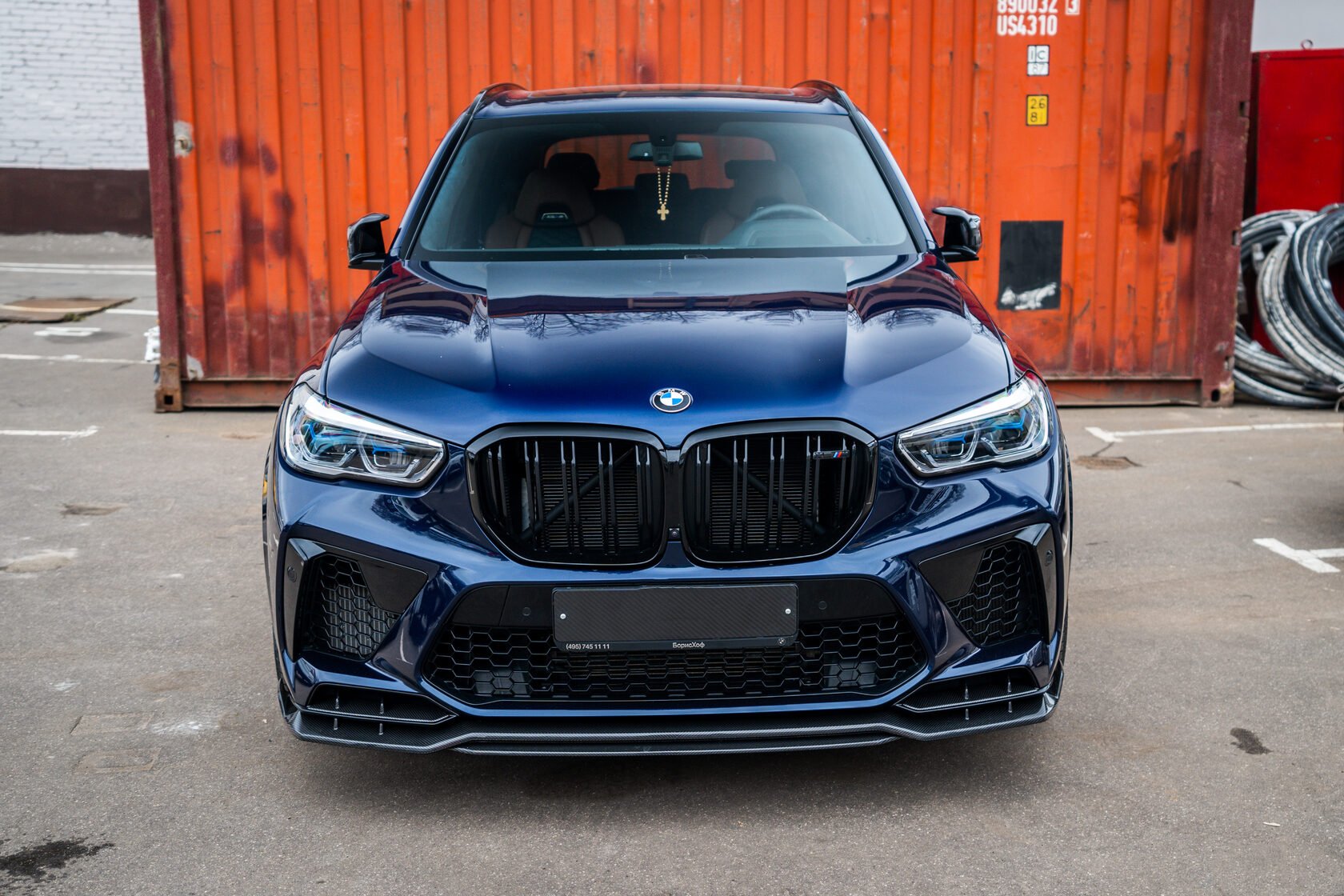 Front bumper lip Megalodon Carbon for BMW X5 M F95 Buy with delivery ...