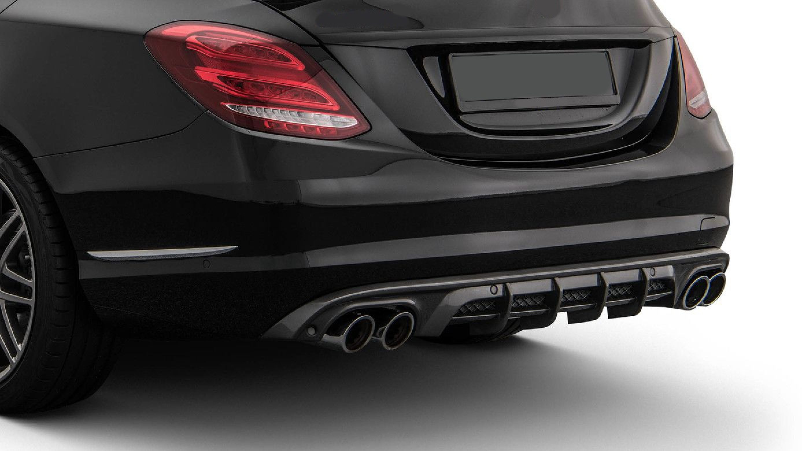 Rear diffuser BS style carbon for Mercedes C-class W 205 C 160 - C 400