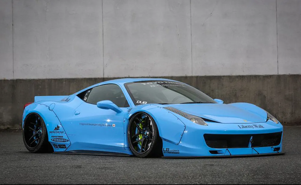 Check our price and buy Liberty Walk body kit for Ferrari 458!