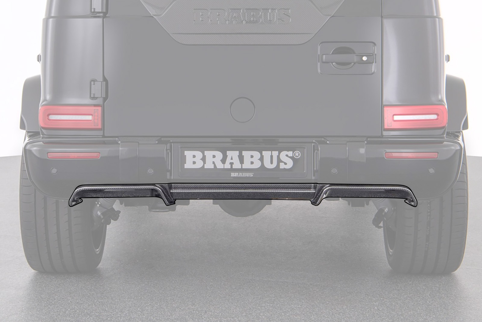 Rear diffuser carbon Brabus for Mercedes G-class W463A AMG G 63