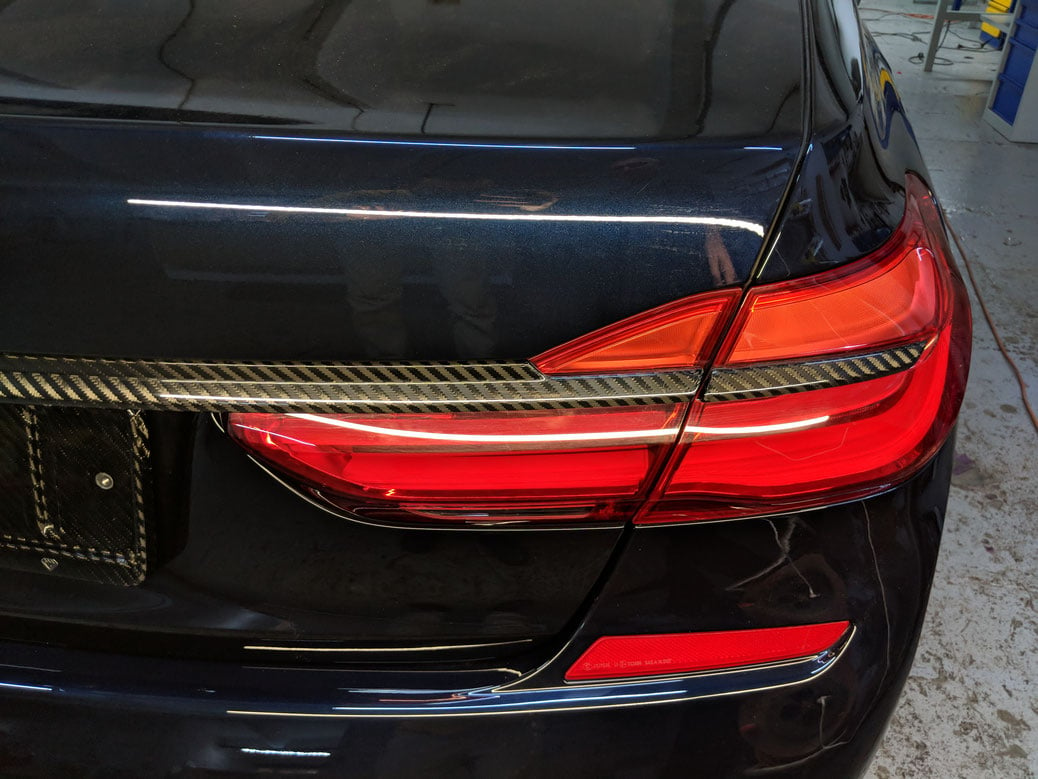 Trunk lid molding Carbon for BMW 7 series G11/G12