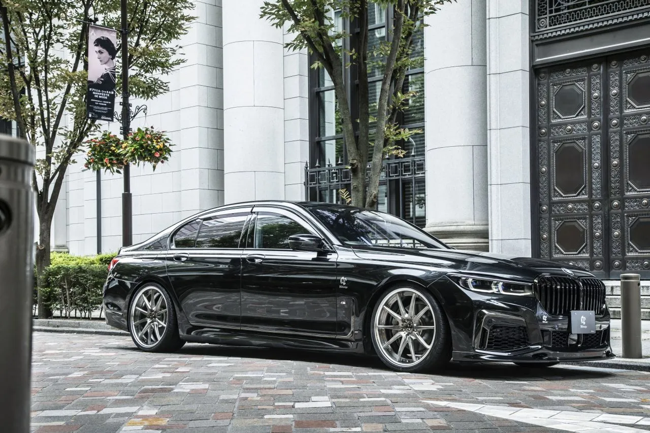 3D Design T521 21 inch Brushed Clear on BMW G11 7 Series