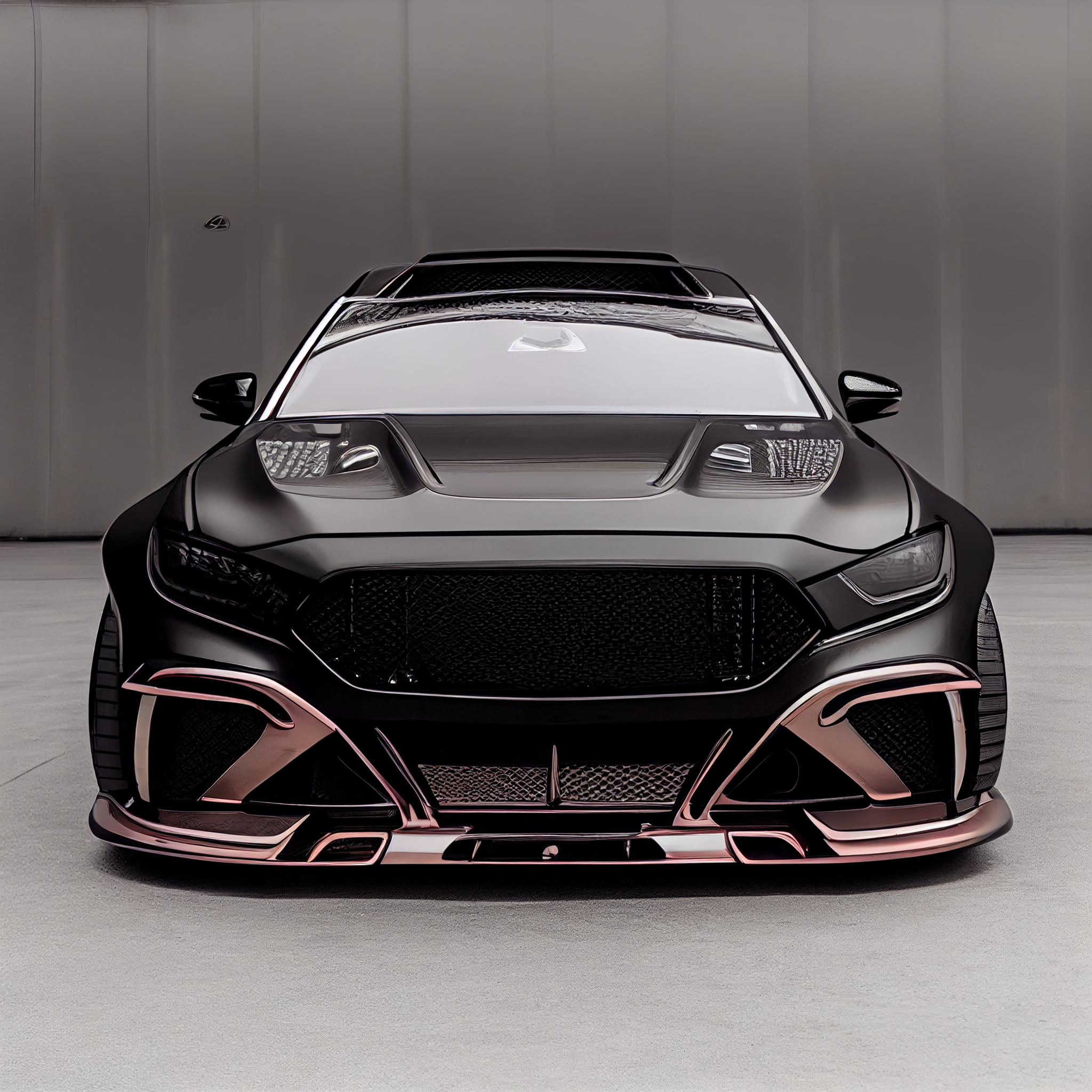 AI Custom Design Wide Body Front Bumper for Mercedes-Benz S-class W223 AMG Ver1.3