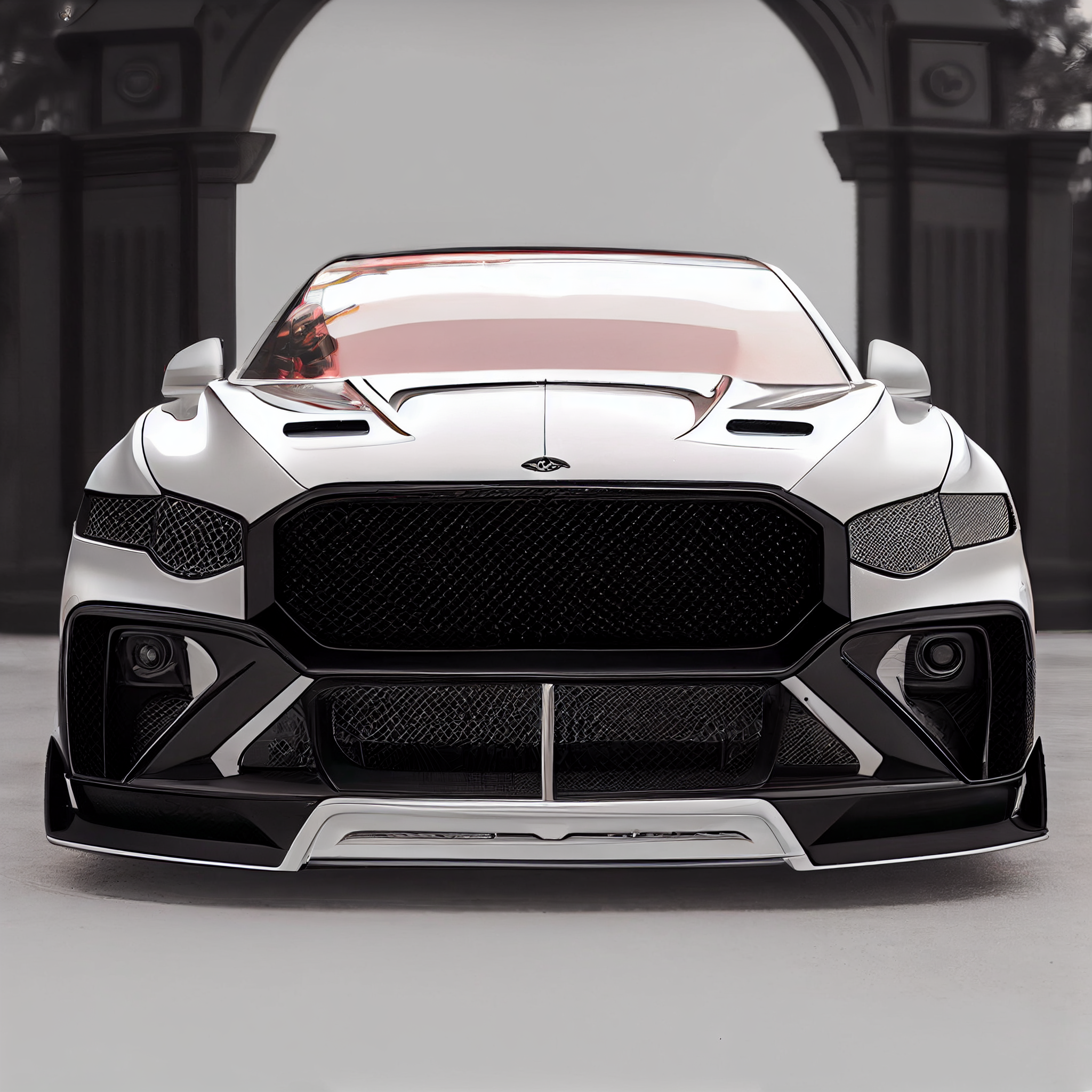 AI Custom Design Wide Body Front Bumper for Bentley Bentayga Ver 1.3