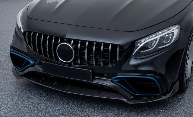 Inserts in the front bumper Carbon for Mercedes S-class Coupe C217 Restyling 
