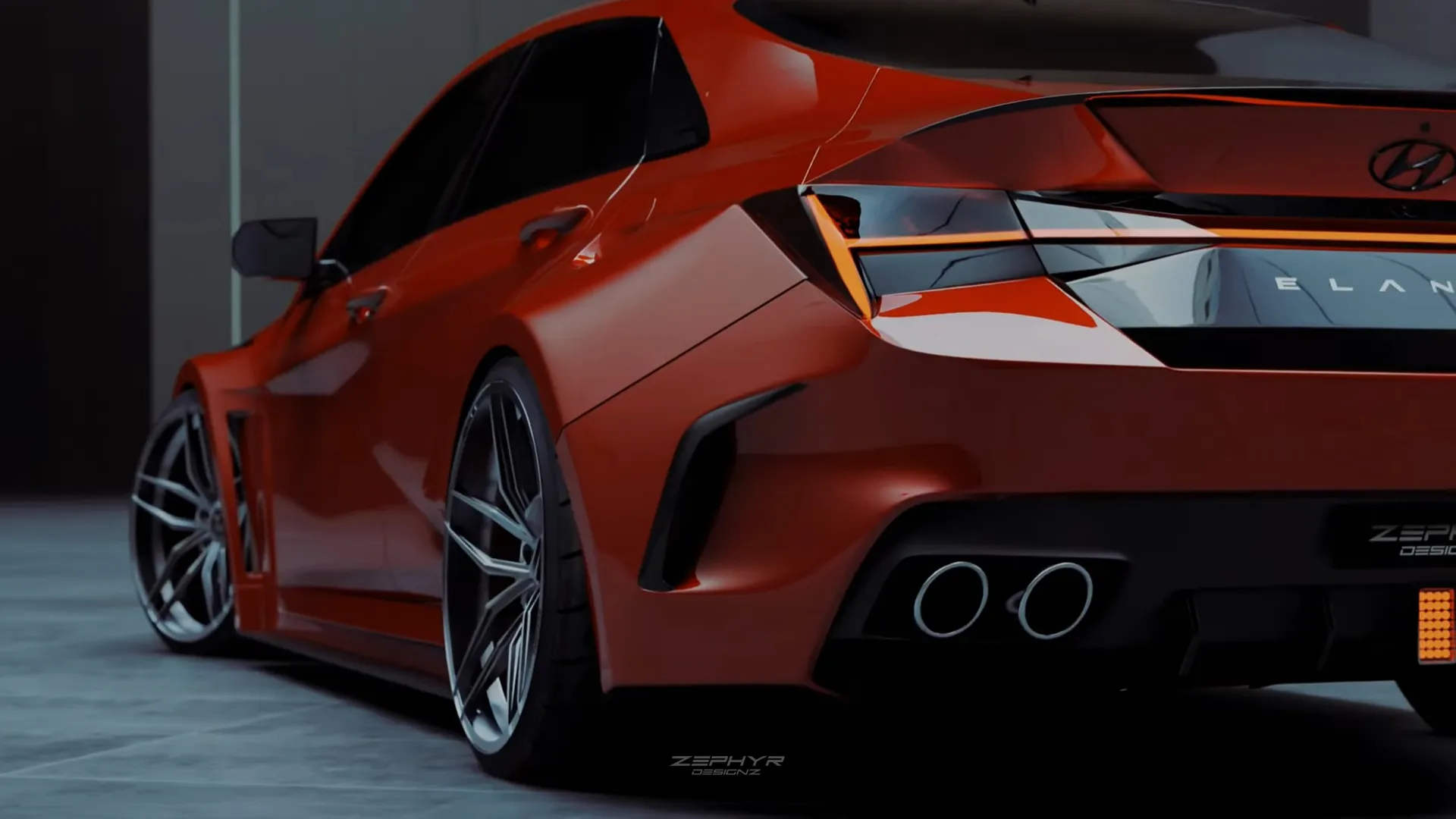 Hyundai Elantra N 2023 Custom Body Kit by Zephyr