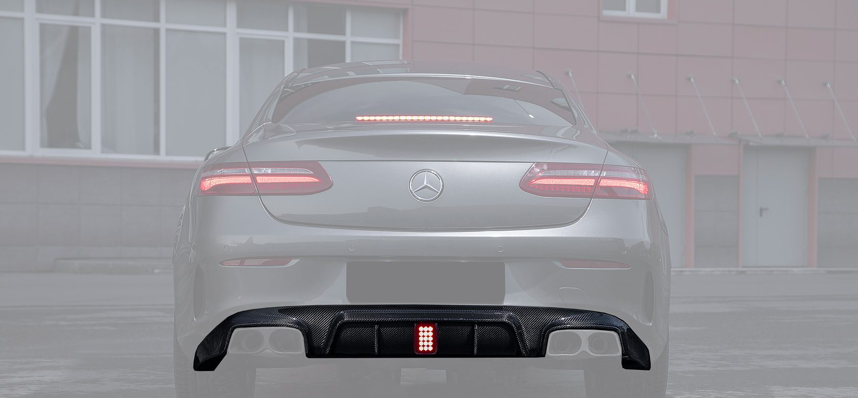 Rear diffuser Carbon for Mercedes E-class W213 Coupe