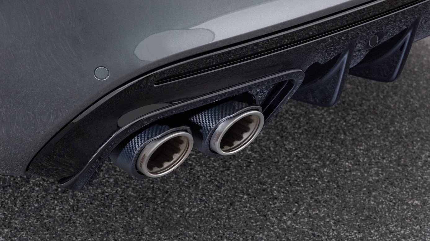 Exhaust tips BS Style Carbon for Mercedes-Benz GLS 800 AMG X167 AMG GLS 63