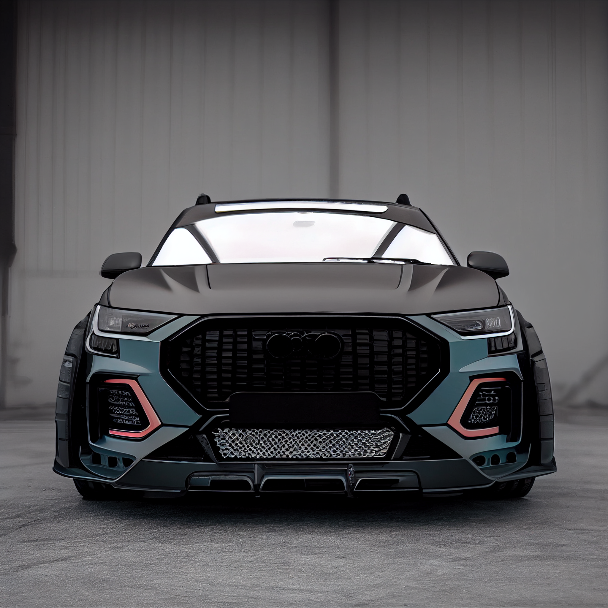 AI Custom Design Wide Body Front Bumper for Audi Q3 Ver 1.2