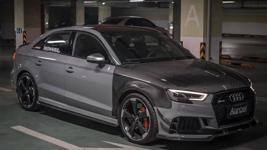 Check our price and buy Karbel Carbon Fiber Body kit set for Audi RS3 FL