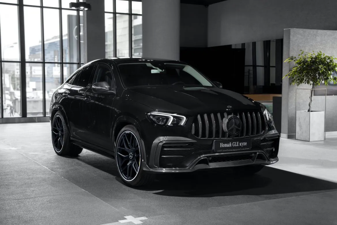 Carbon front fascia attachments, leds BS Style for Mercedes-Benz GLE V 167 AMG Line
