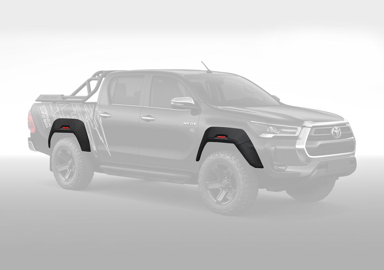 Check our price and buy Carlex Design body kit for Toyota Hilux 2020+ Line-X