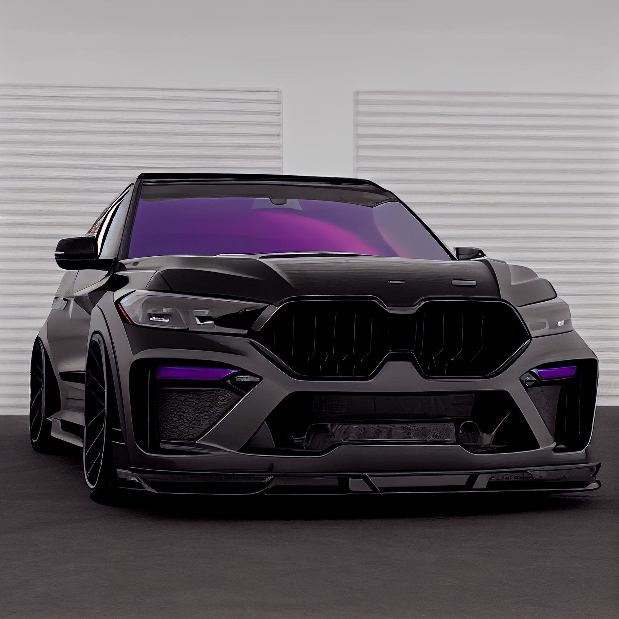 AI Custom Design Wide Body Front Bumper for BMW X7 LCI Ver1.1