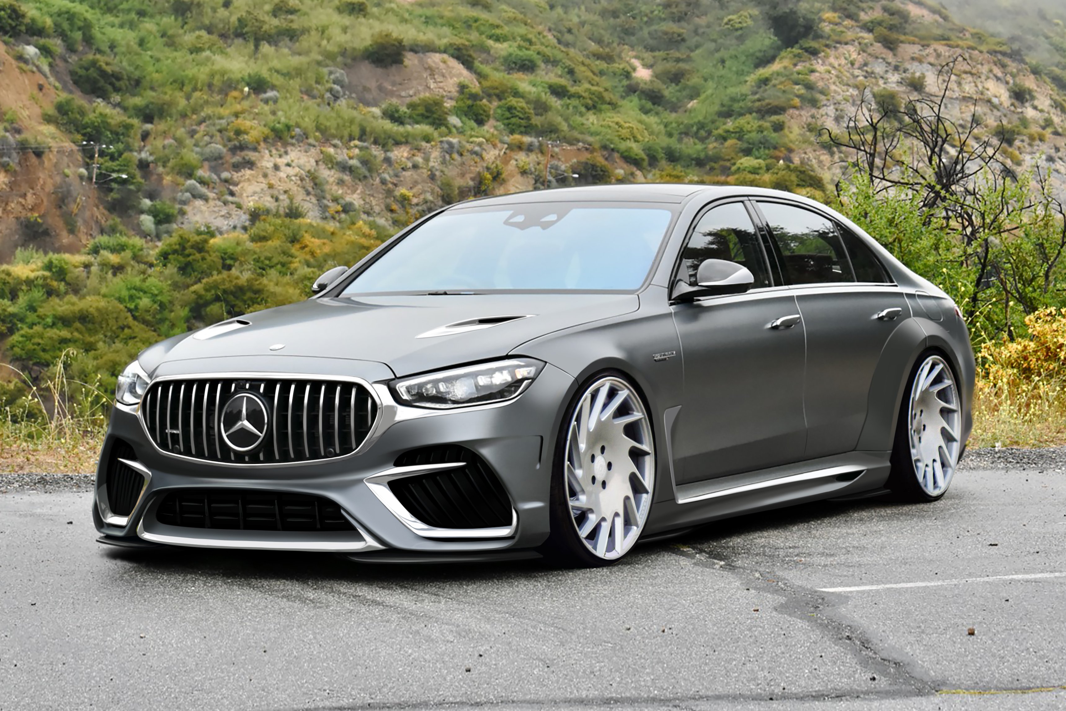 Mercedes-Benz S63 AMG E-Performance 2023 Custom Design Wide Body Kit by ...